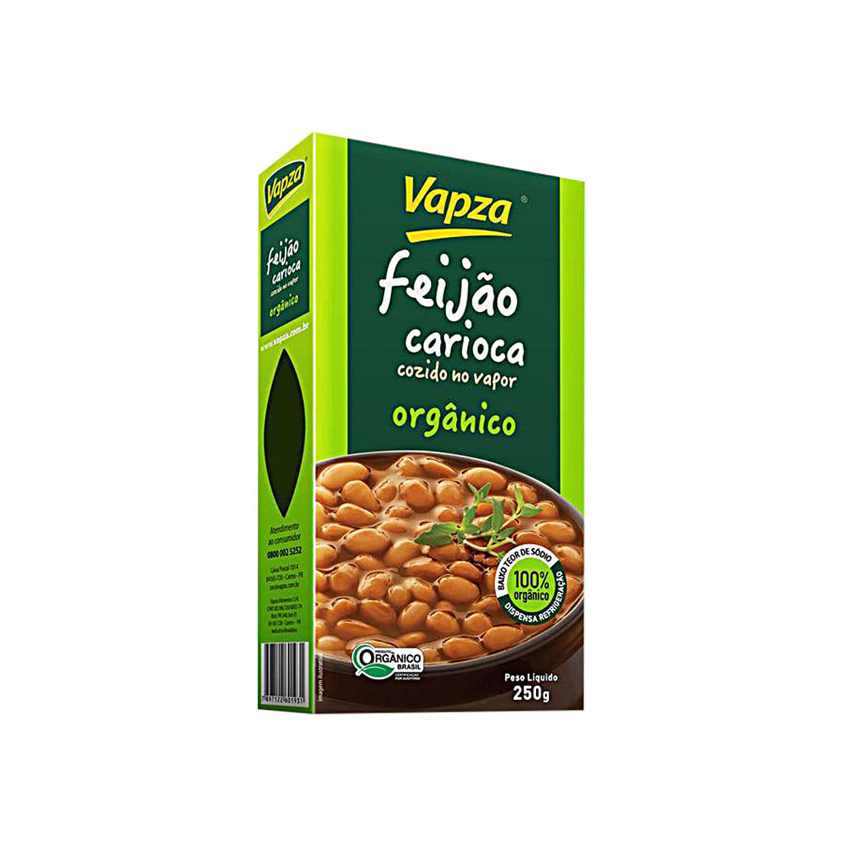 Feijão Carioca Pronto Vapza 250g