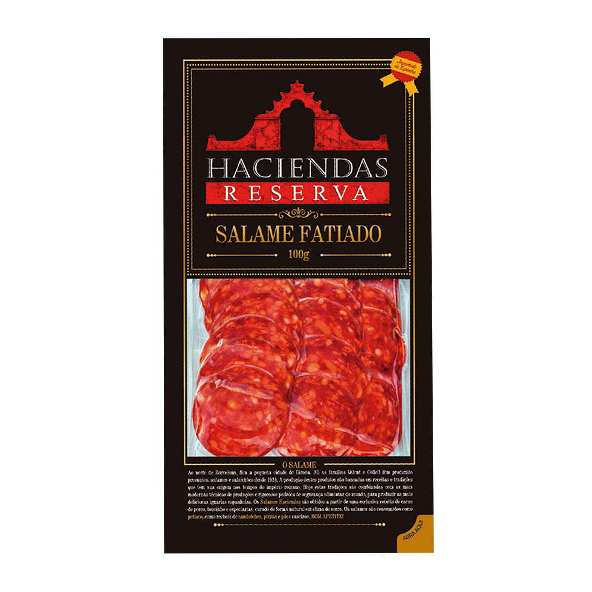 Salame Fatiado Haciendas Pepperônico 100g