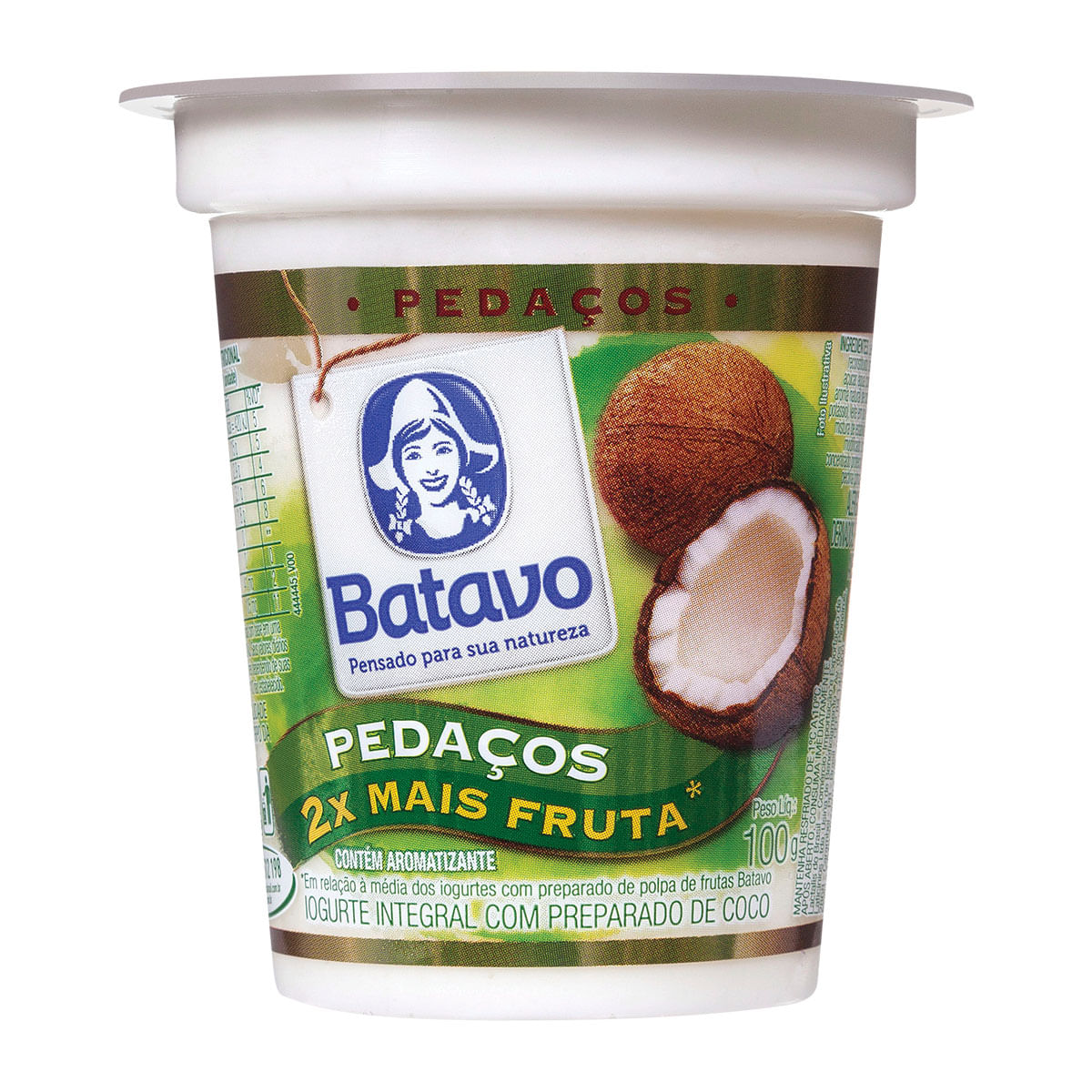 Iogurte Integral Batavo Pedaços Coco 100g