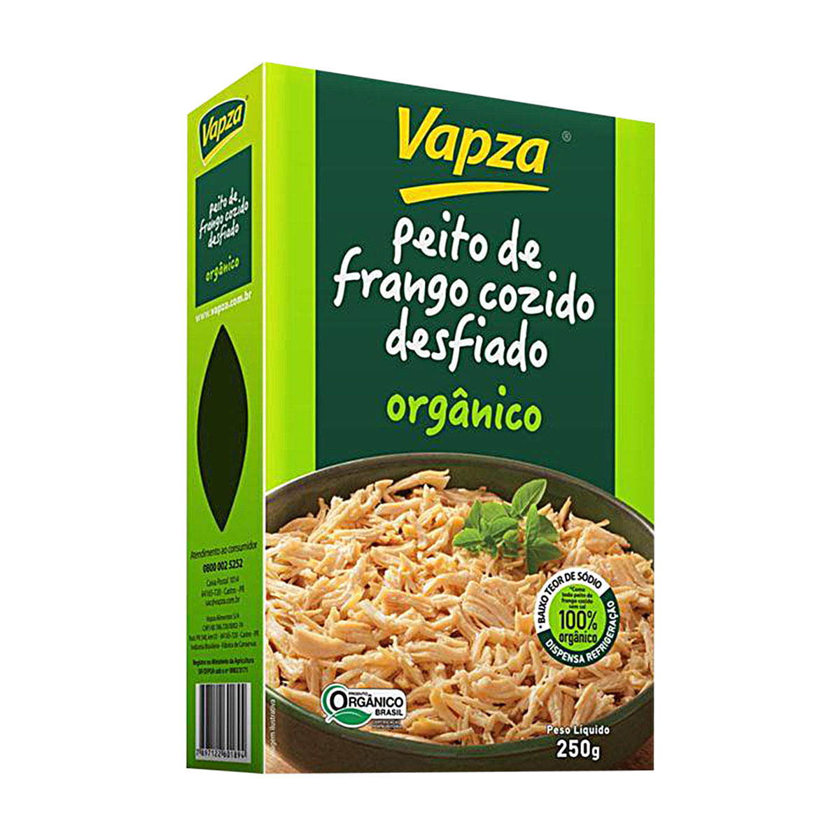 Peito de Frango Orgânico Vapza 250g