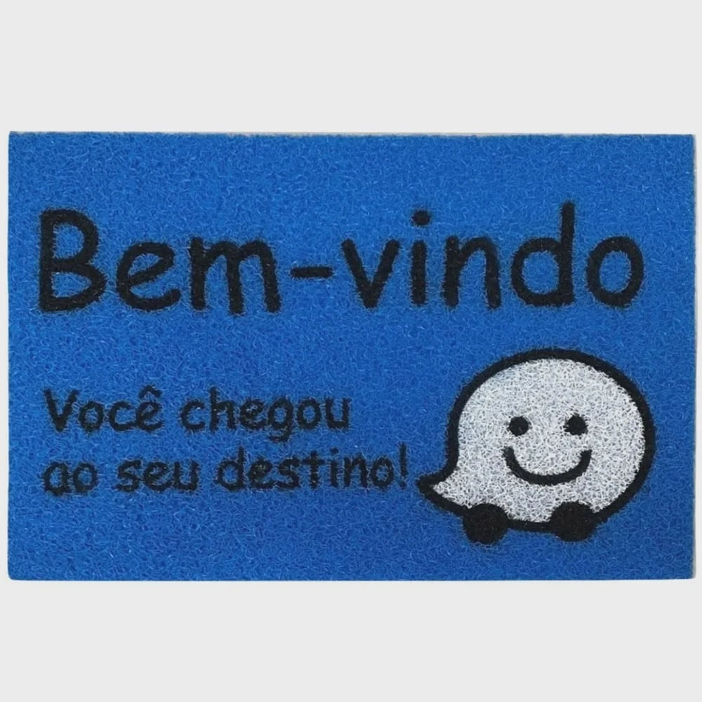 Capacho de Porta Vinil Você Chegou Ao Seu Destino 60x40 Kapazi