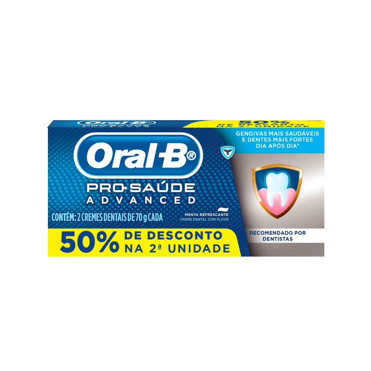 Kit Creme Dental Oral-B Pro-Saúde Advanced com 2 Unidades com 70g cada