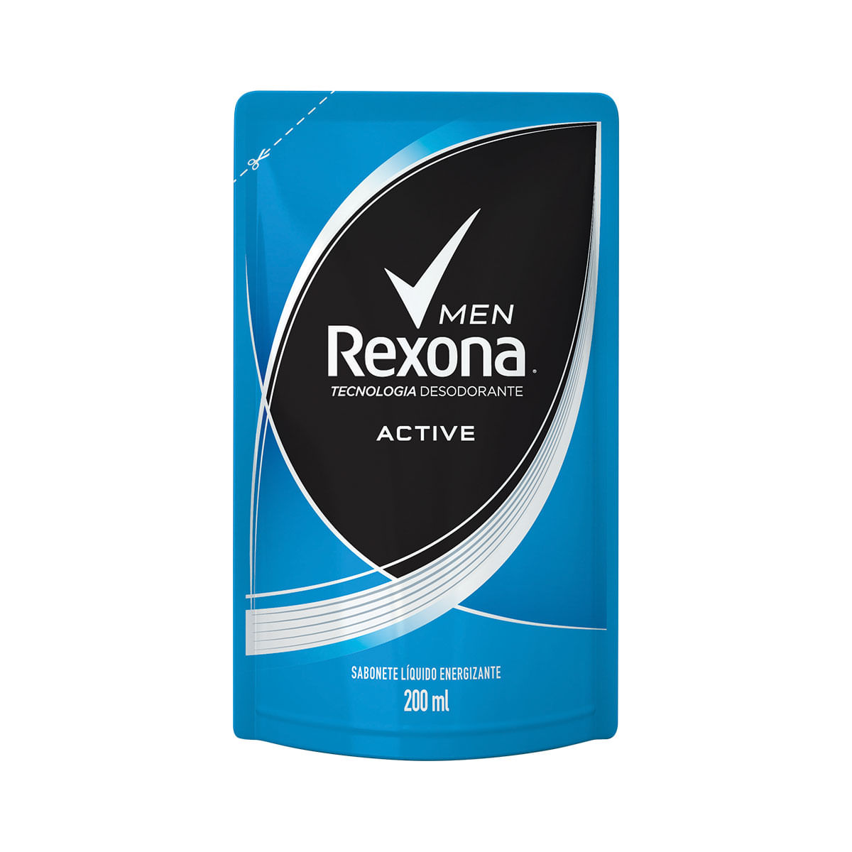 Refil para Sabonete Líquido Corporal Rexona Men Active 200ml