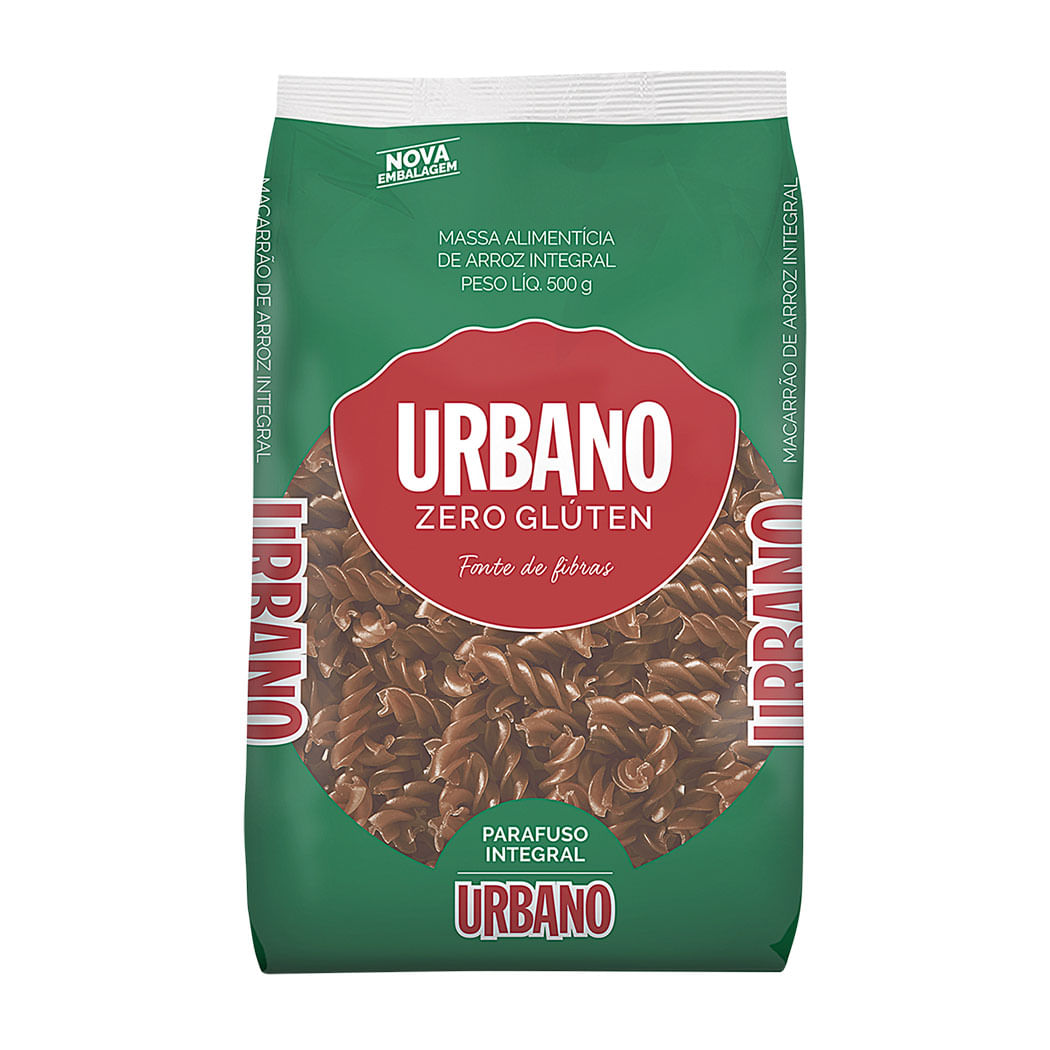 Macarrão Parafuso Integral Urbano de Arroz 500g