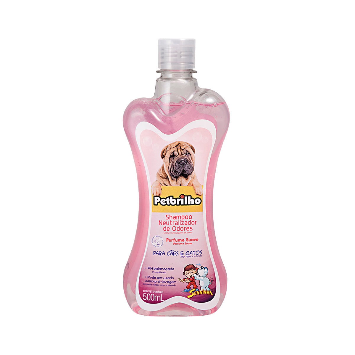 Shampoo neutralizador de odores para cães e gatos Petbrilho 500 ml