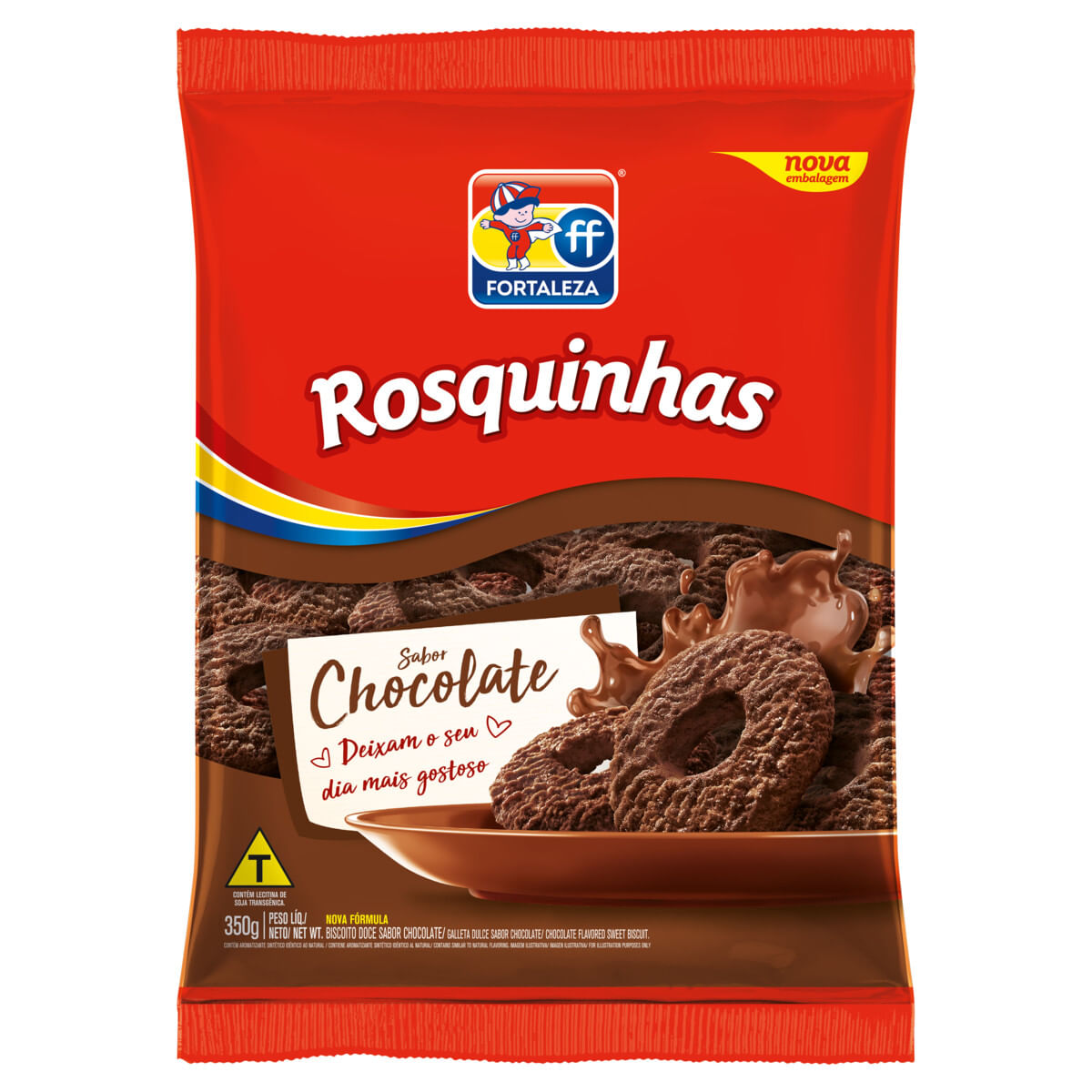 Biscoito Rosquinha Chocolate Fortaleza 350 g