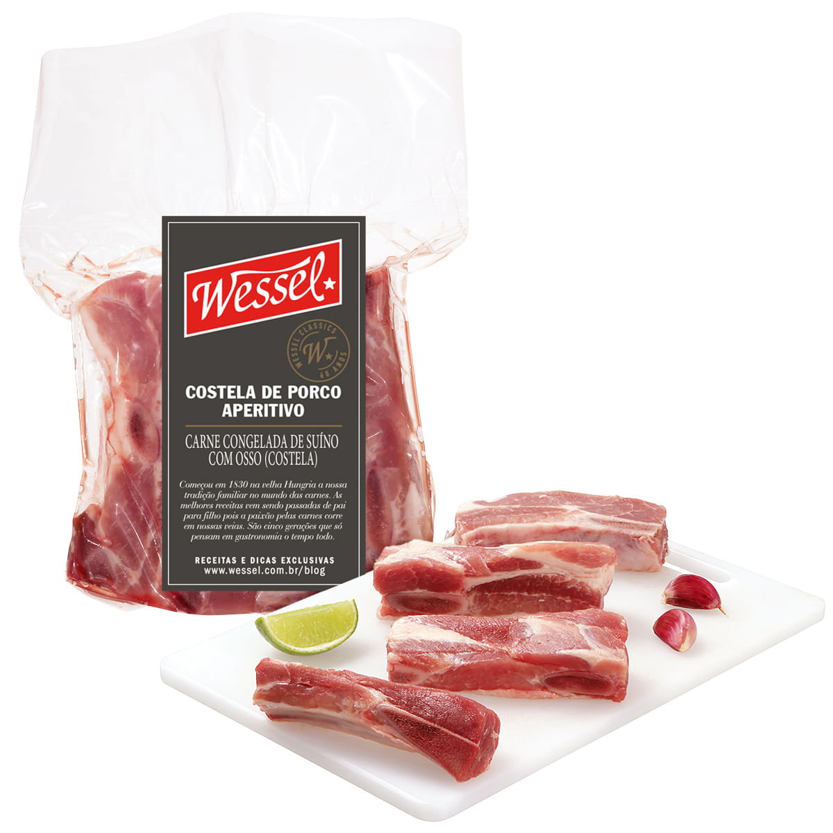 Costela Suína Congelado com Osso Wessel Premium 400g