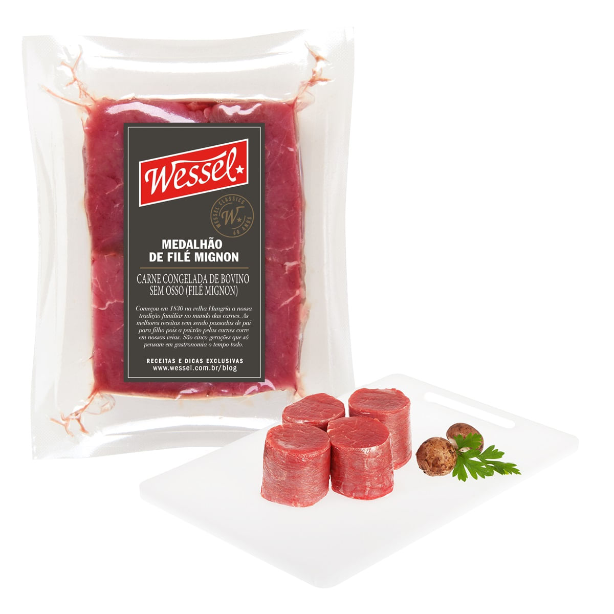 Medalhão de Filé Mignon Congelado sem Osso Wessel Premium 400g