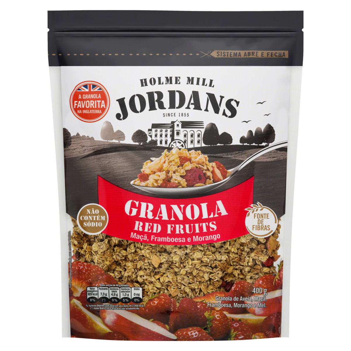 Granola Red Fruits Jordans Pouch 400 g