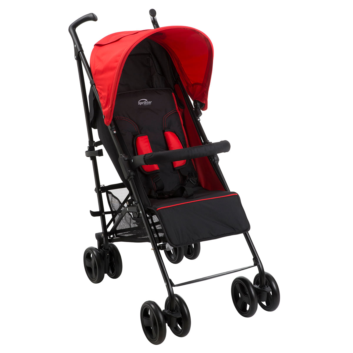 Carrinho de Bebê Passeio Burigotto 4 Rodas Suporta Crianças de Até 15Kg Sprinter IXCA5101PRC46 Vermelho