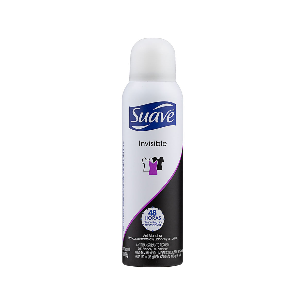 Desodorante Aerosol Suave Invisible Unissex 160ml