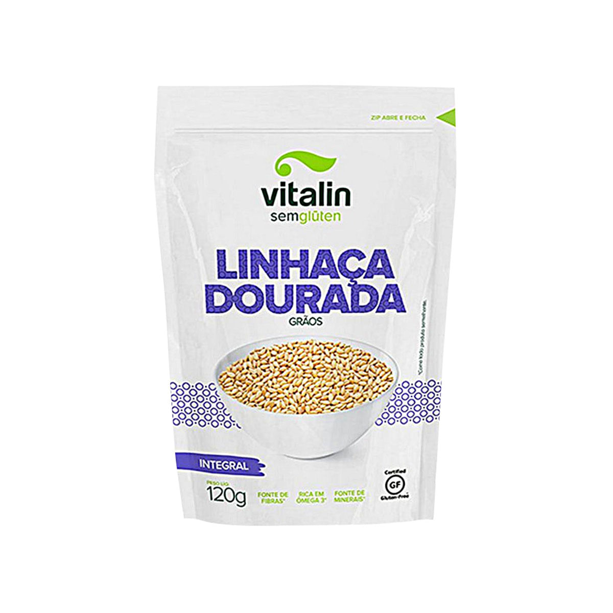 Linhaça Dourada Integral Vitalin 120g