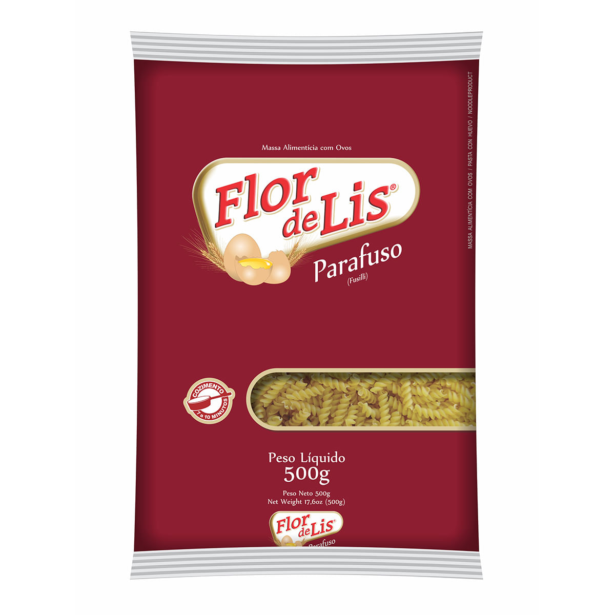 Massa Parafuso com Ovos Flor de Lis 500 g