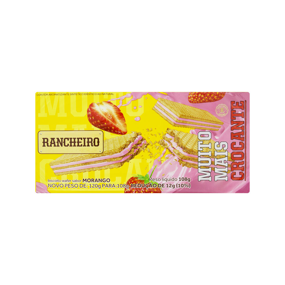 Wafer Morango Rancheiro 108g