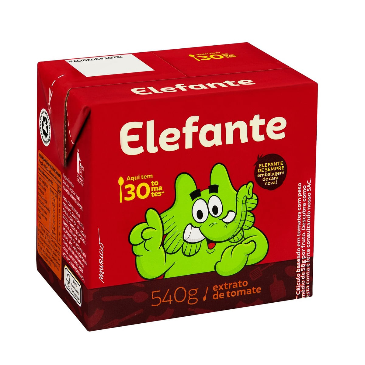 Extrato de Tomate Elefante 540g