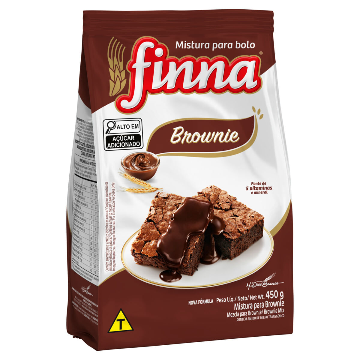 Mistura Para Bolo Brownie Finna 450g