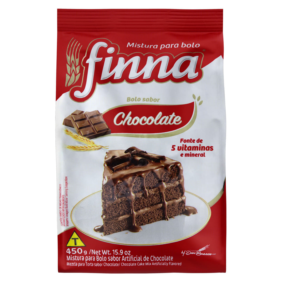 Mistura para Bolo Chocolate Finna 450 g