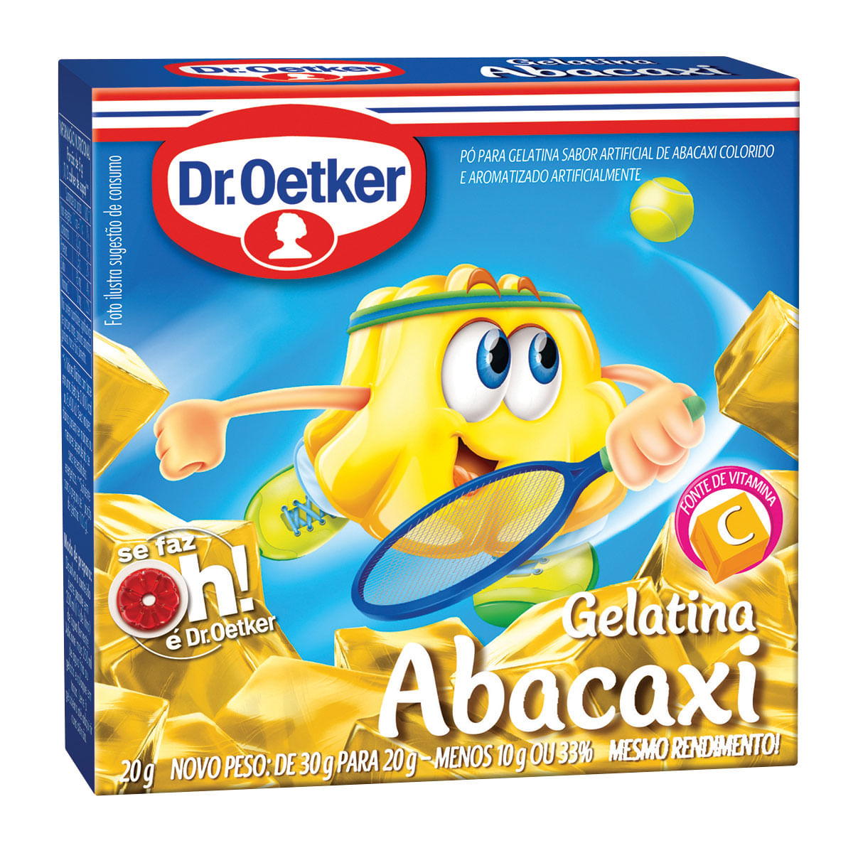 Gelatina Sabor Abacaxi Dr. Oetker 20g