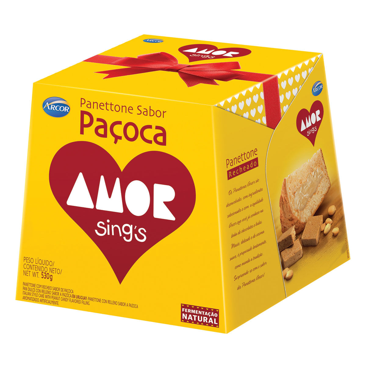 Panetone Sabor Paçoca Arcor Amor 530g