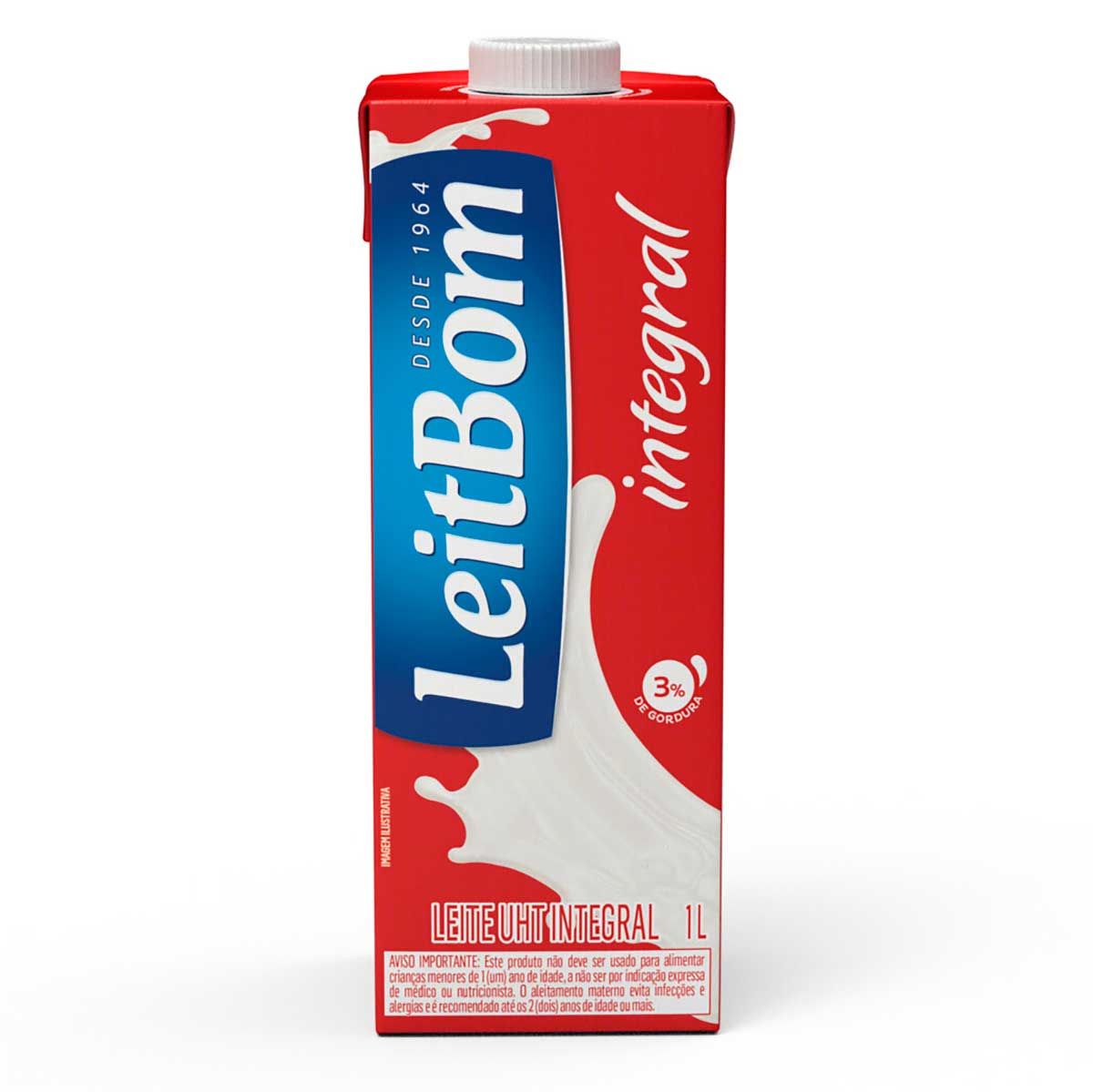 Leite UHT Integral Leitbom Caixa 1 L