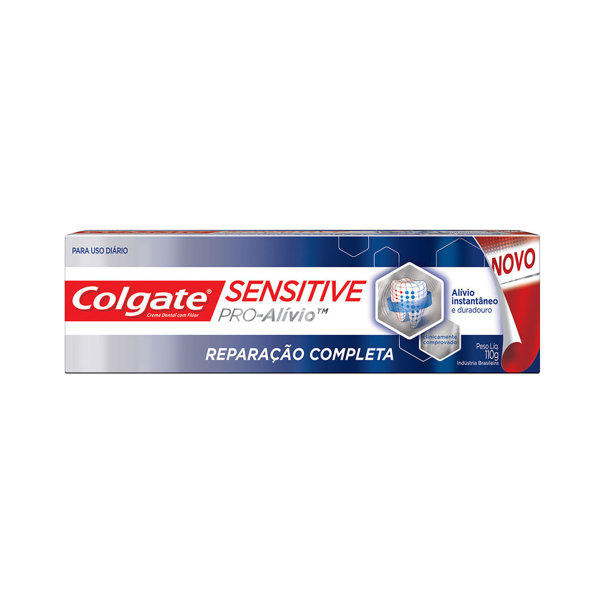 Creme Dental para dentes sensíveis Colgate Sensitive Pro-Alívio Reparação Completa 110g