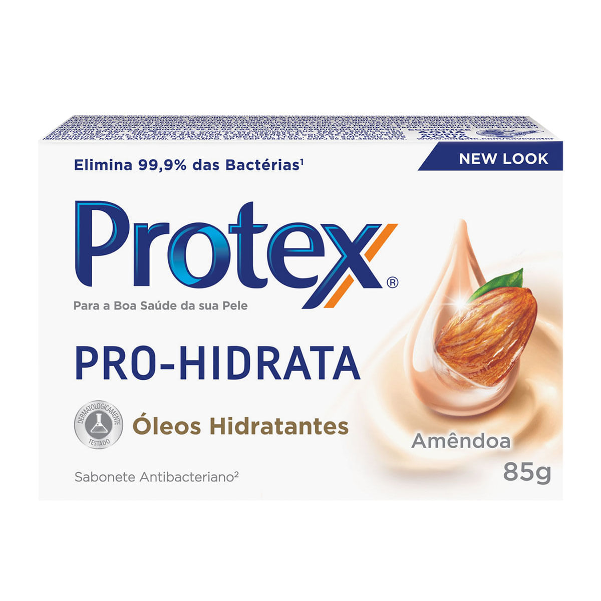 Sabonete Antibacteriano em Barra Protex Pro Hidrata Amêndoa 85 g