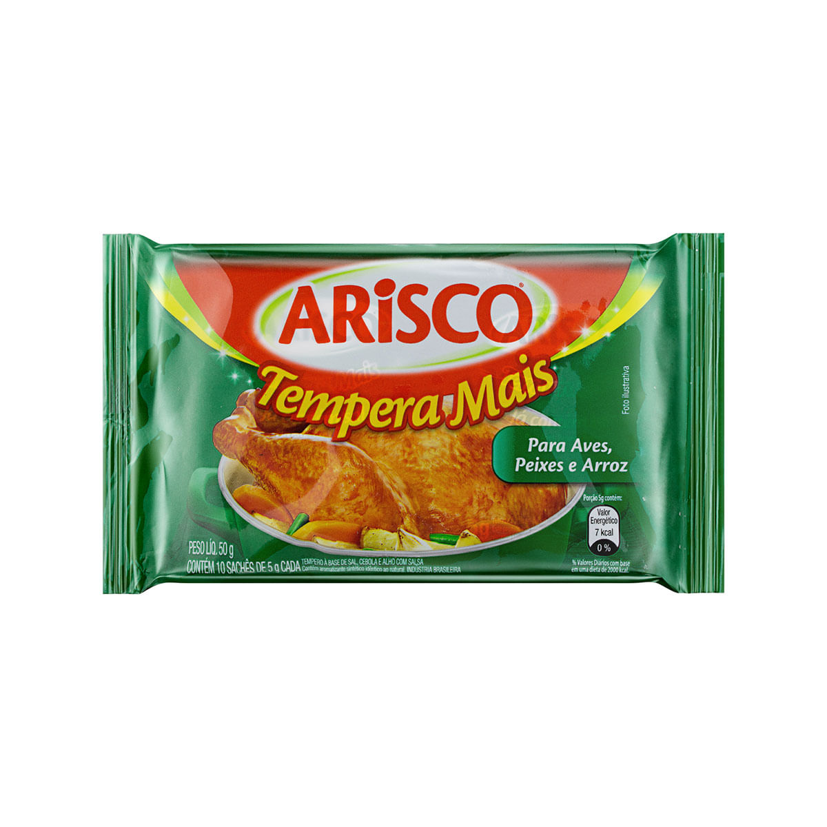 Tempero Pronto para Aves, Peixes e Arroz Arisco Tempera Mais 50g