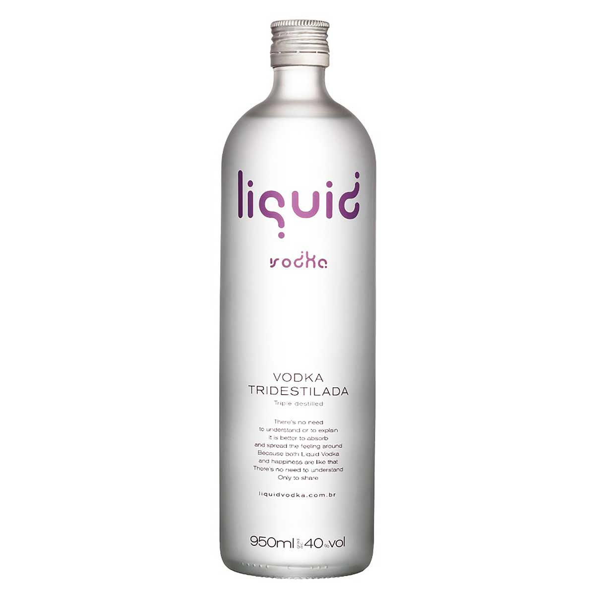 Vodka Tridestilada Liquid Garrafa 950 ml