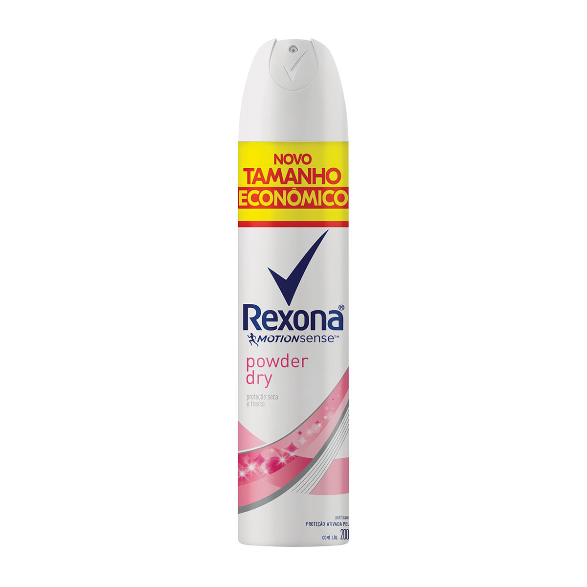 Desodorante Aerosol Rexona Motion Sense Powder Rosa Feminino 200ml