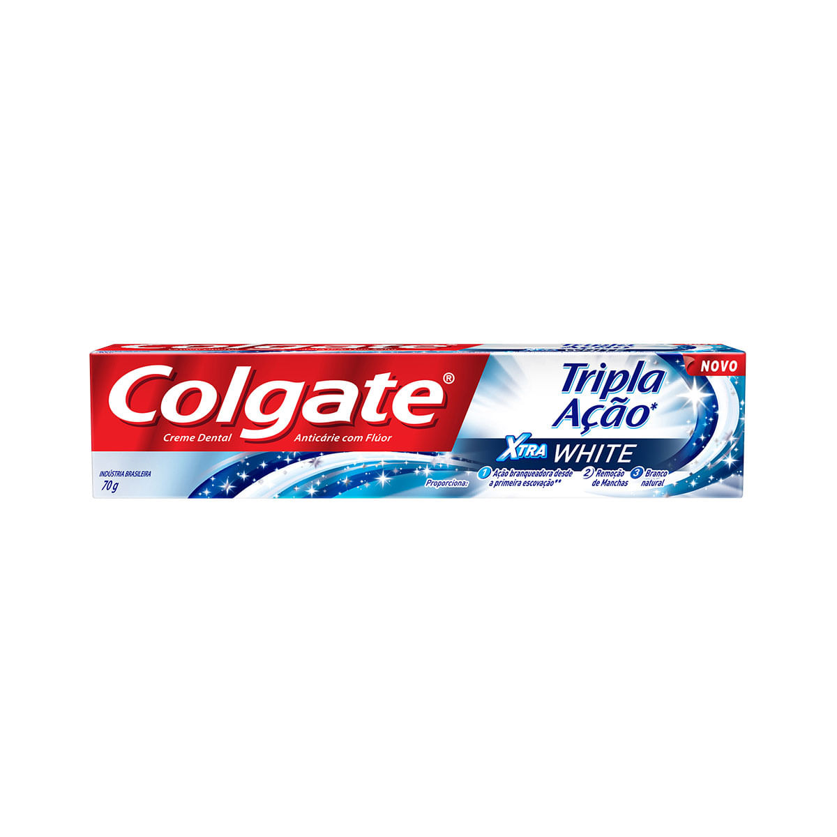 Creme Dental Colgate Tripla Ação Xtra White 70 g