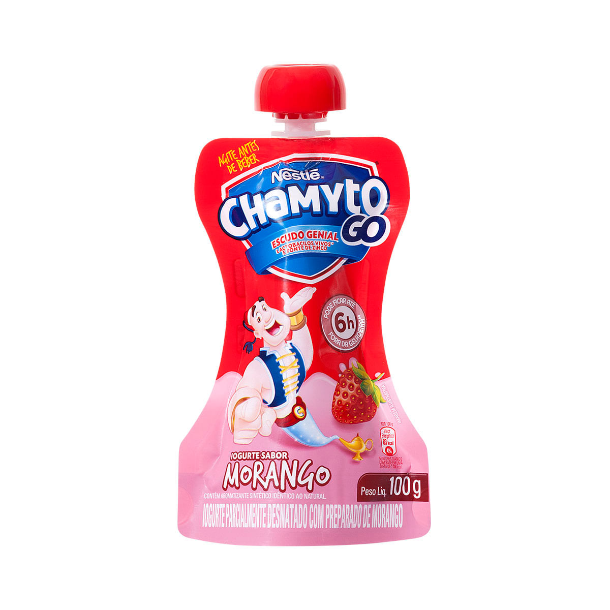 Iogurte Semi Desnatado Nestlé Chamyto Morango 100g