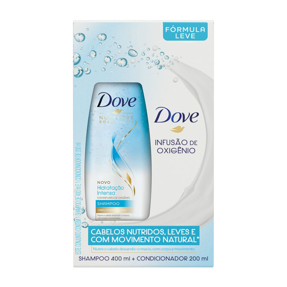 Kit de Shampoo e Condicionador Dove Hidratação Intensa