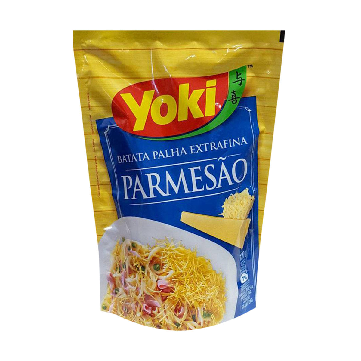 Batata Frita Palha Yoki Sabor Parmesão Extra Fina 120g