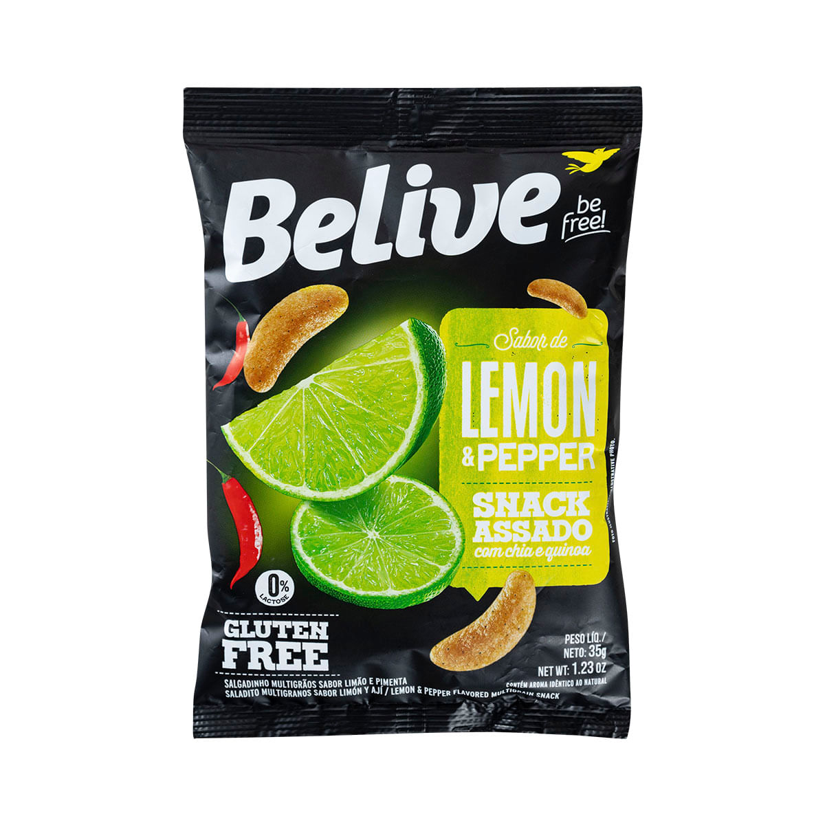 Salgadinho Lemon e Pepper Belive 35g