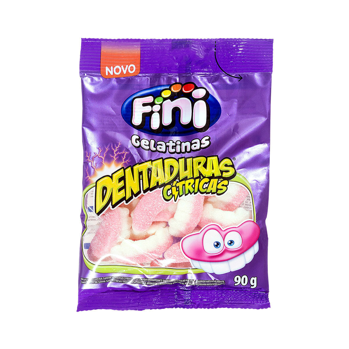 Balas de Gelatina Dentaduras Cítricas Fini 90g