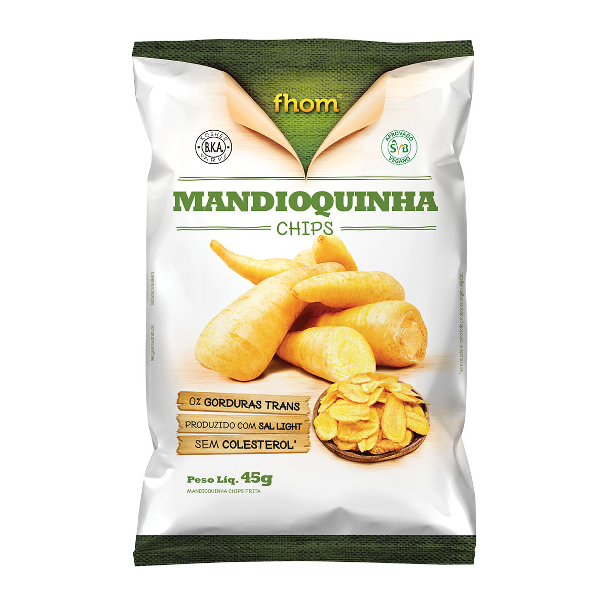 Salgadinho Fhom Mandioquinha Chips 45g