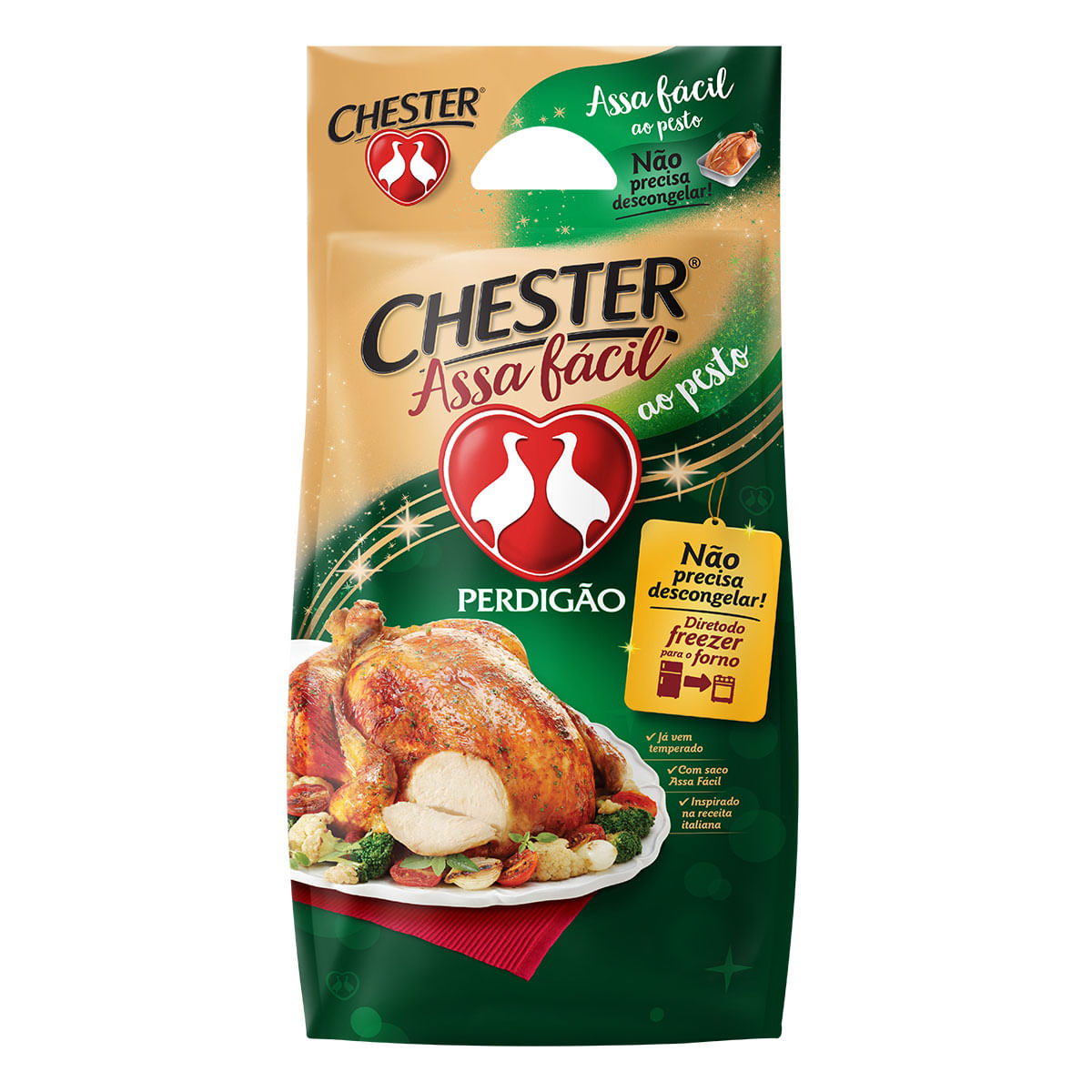 Chester ao Pesto Perdigão Assa Fácil 3Kg