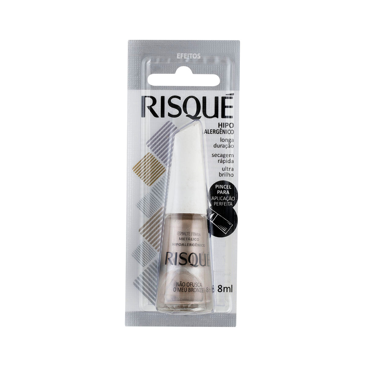 Esmalte Risqué Efeitos Não Ofusca o meu Bronze 8ml