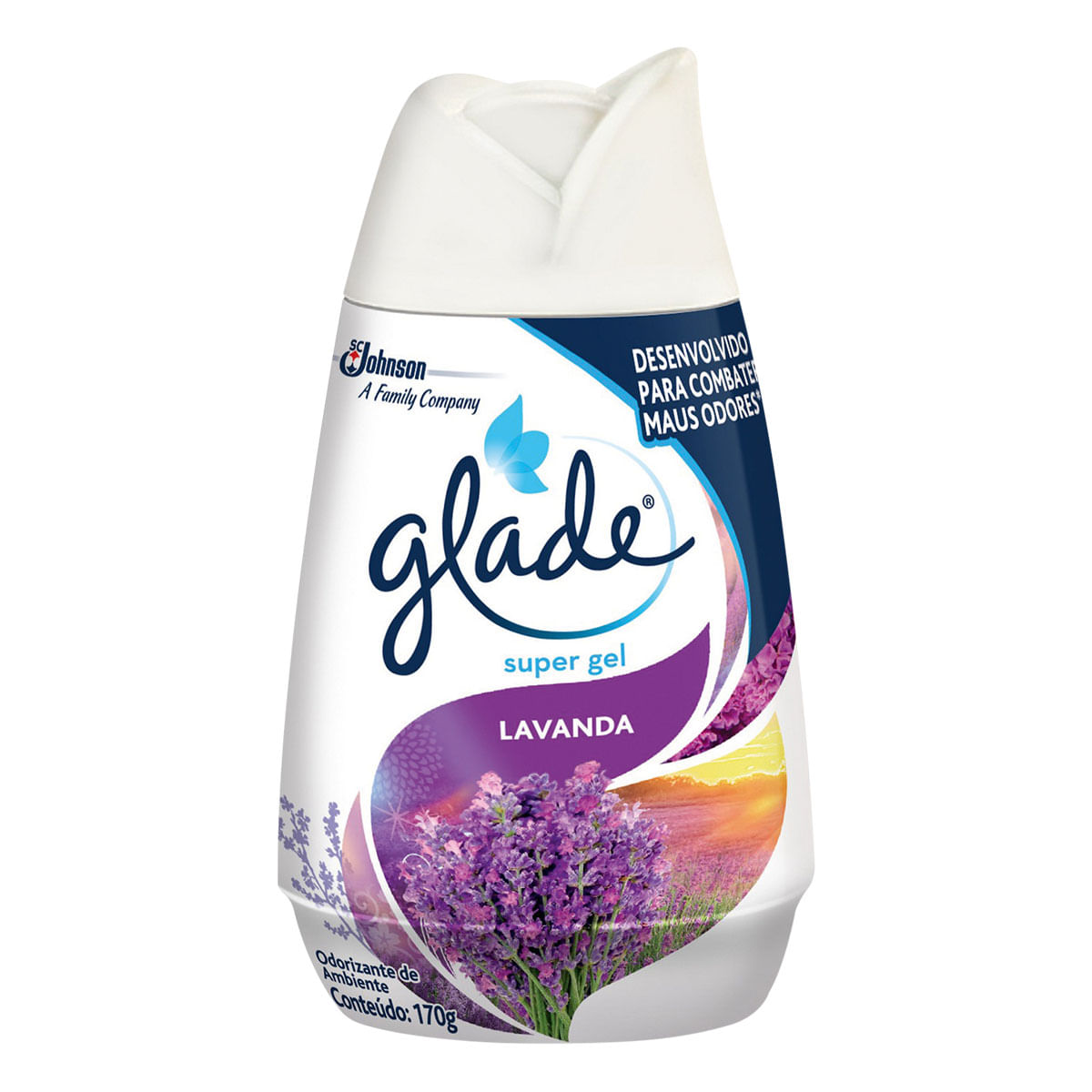 Desodorizador Glade Super Gel Lavanda 170 g