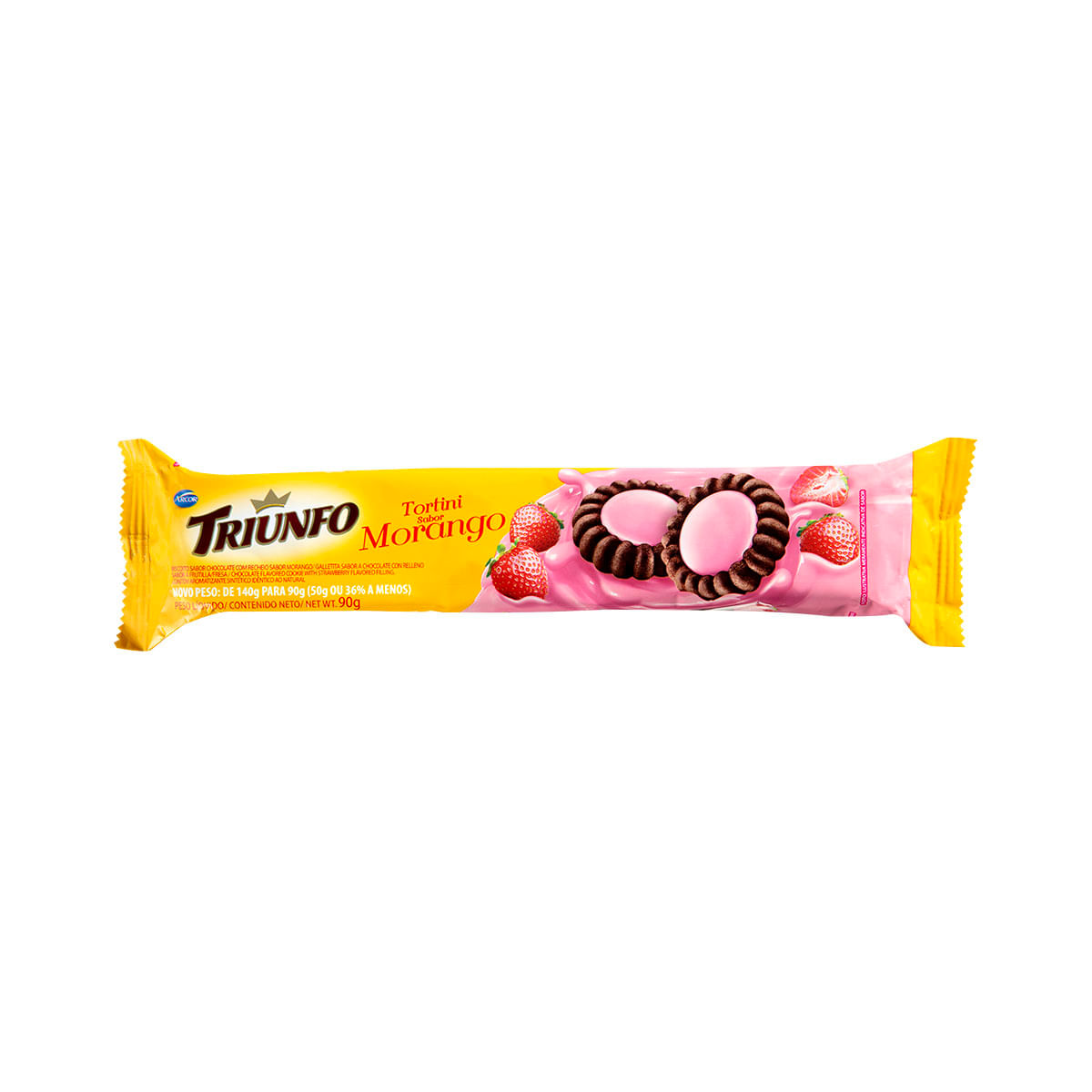 Biscoito Tortini Sabor Morango Triunfo 90g