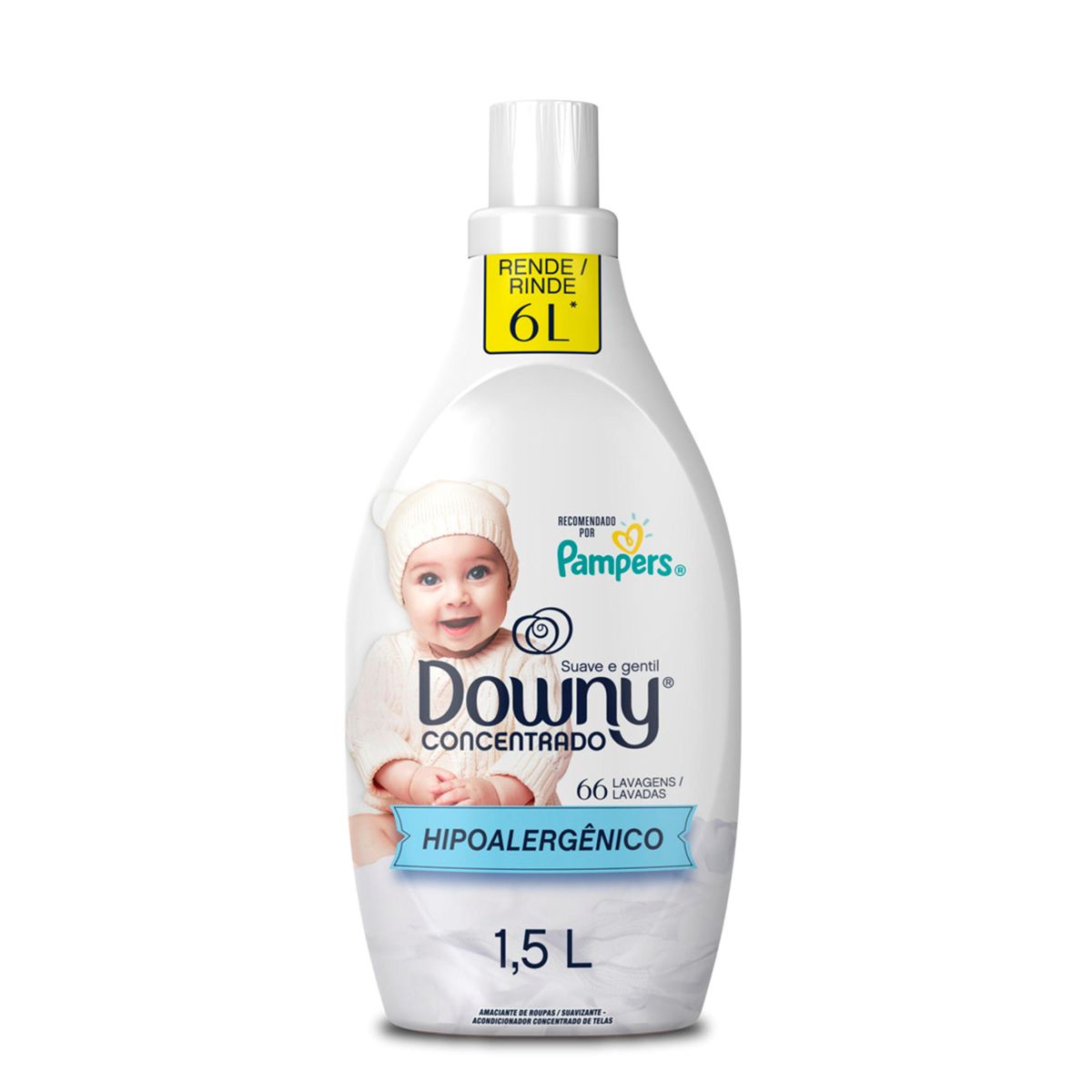 Amaciante Downy Concentrado Suave e Gentil 1,5 Litros