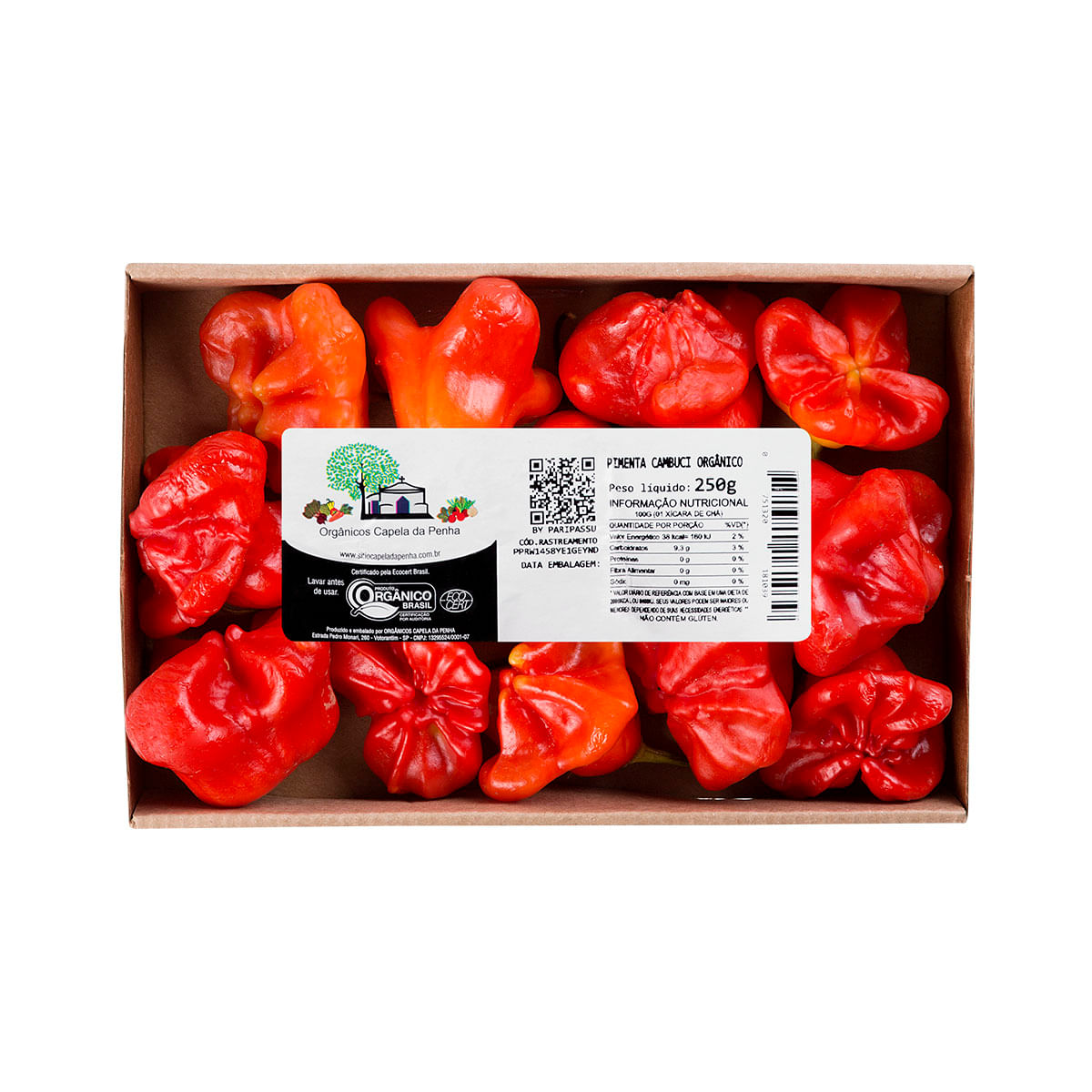 Pimenta Cambuci Vermelha Orgânica Capela da Penha 250g