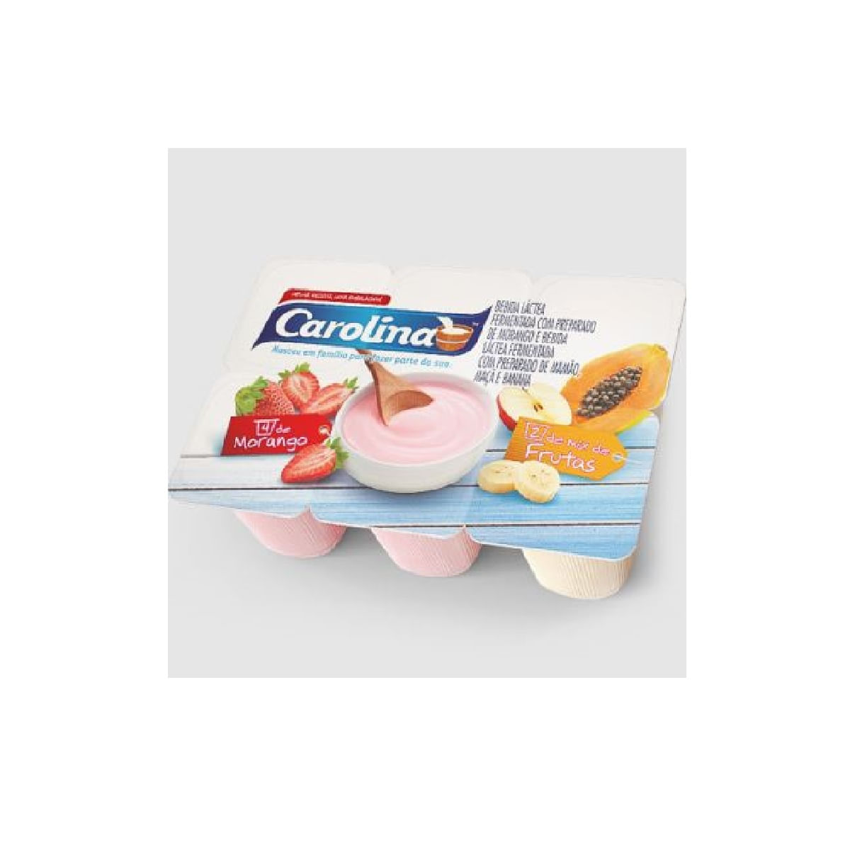 Bebida Láctea Carolina Mix de Frutas 510 g