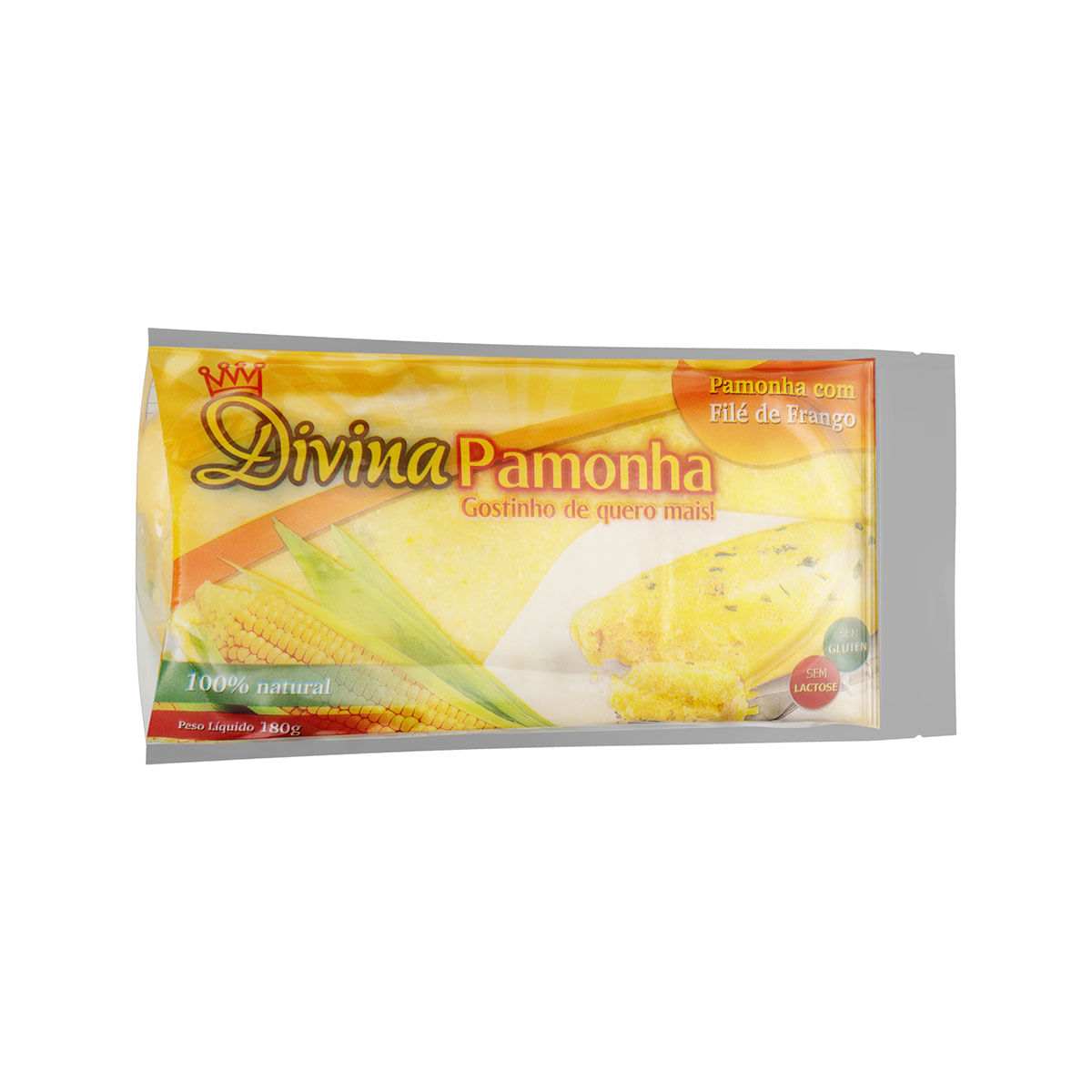 Pamonha Salgada Filé de Frango Zero Lactose Divina Pamonha Pacote 180g