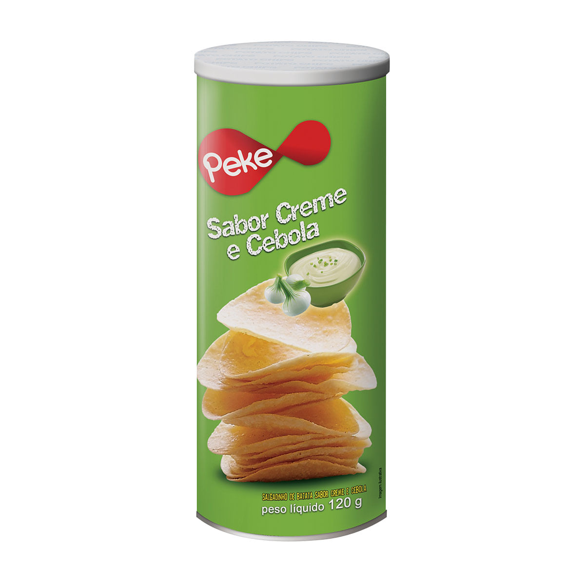 Salgadinho a Base de Batata Peke Creme e Cebola 120g