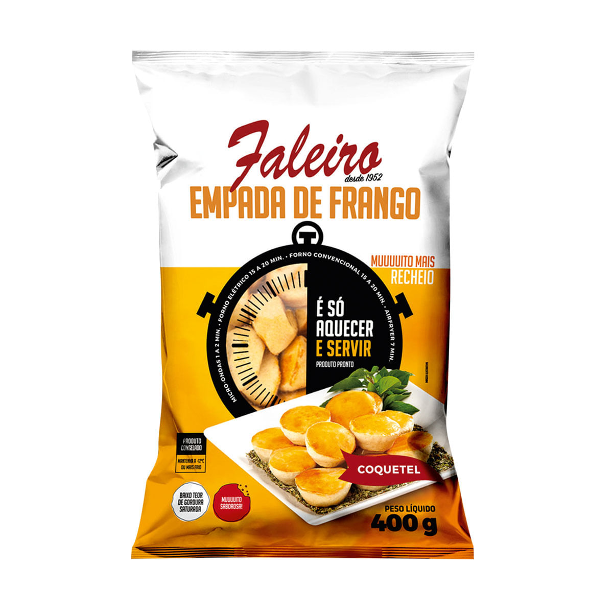 Empada de Frango Coquetel Faleiro 400g