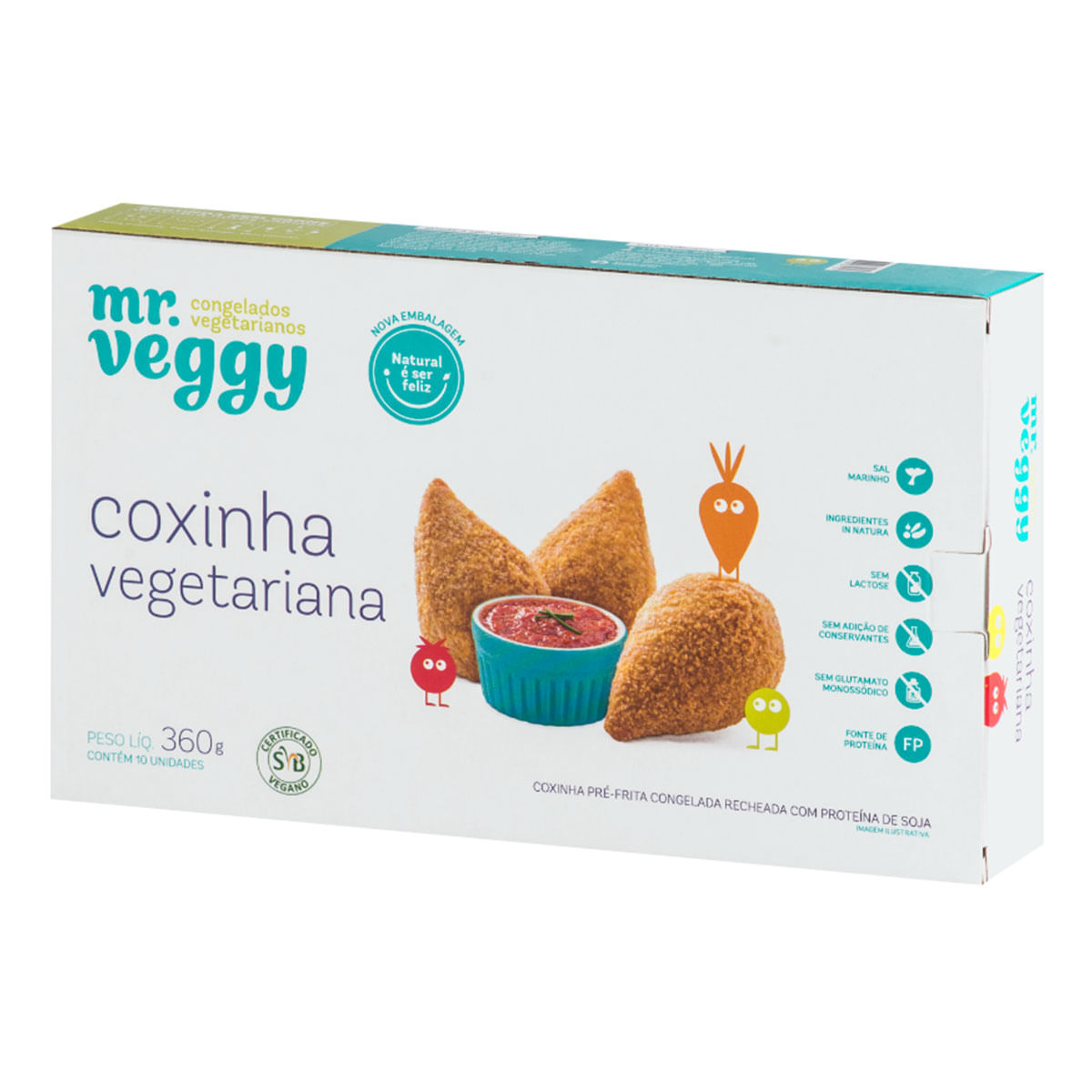 Coxinha de Proteína de Soja Vegana Mr. Veggy 360g