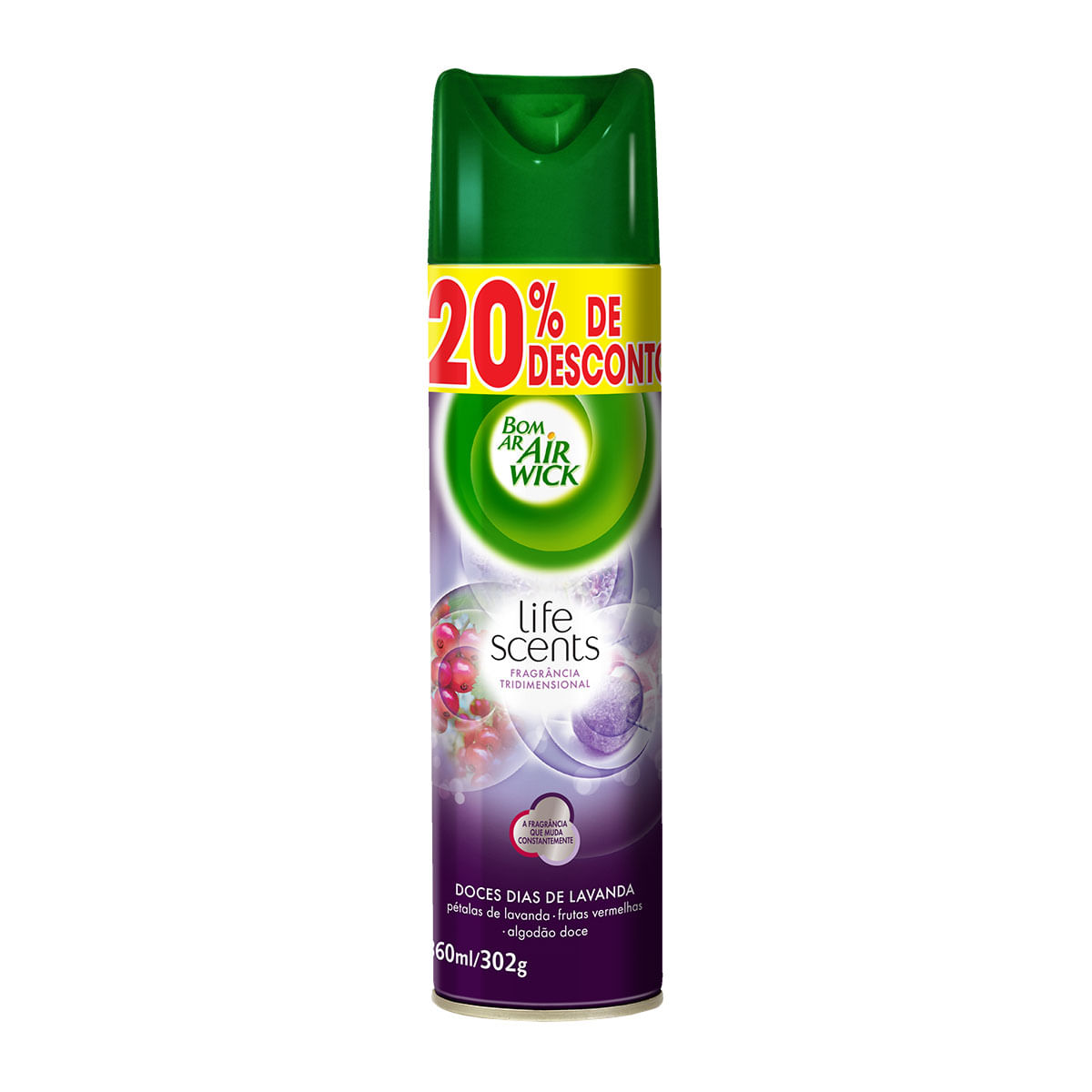 Odorizador Bom Ar Air Wick Life Scents Spray Doces Dias de Lavanda 360ml