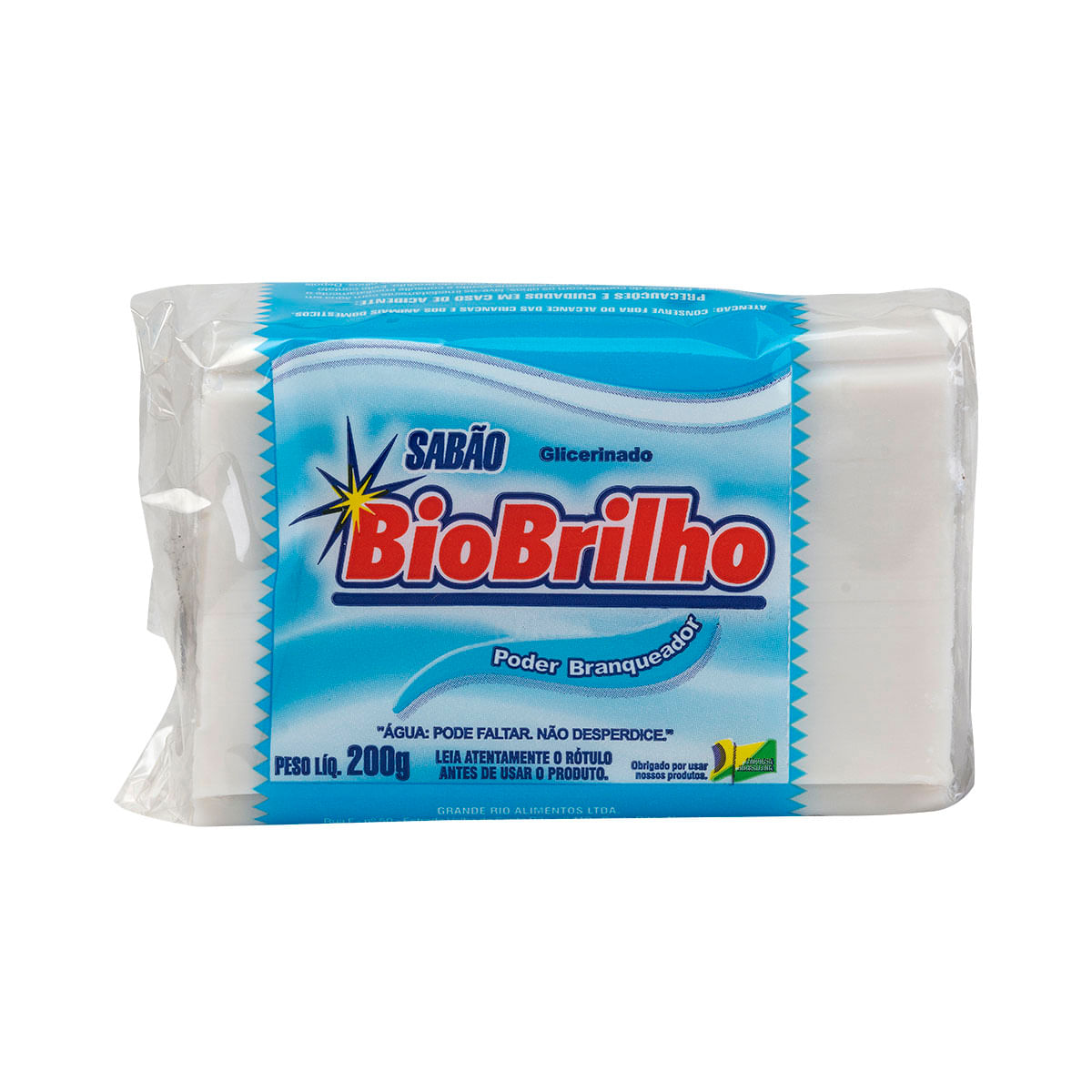 Sabão Glicerinado Poder Branqueador BioBrilho 200g