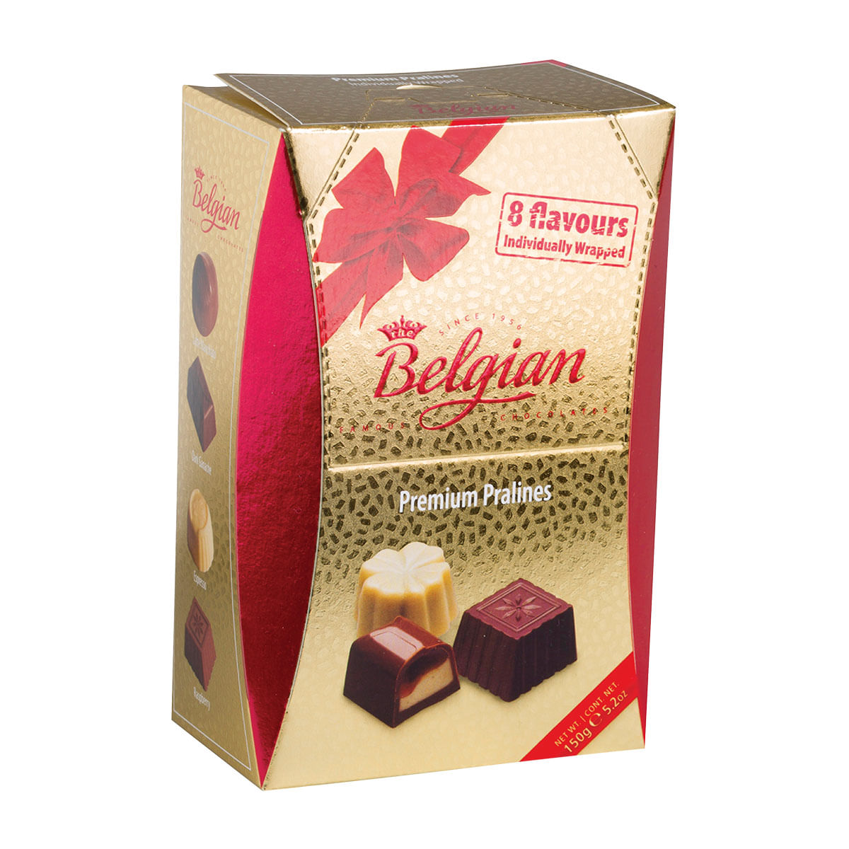 Bombom de Chocolate Sortido Belgian Premium Pralines 150g